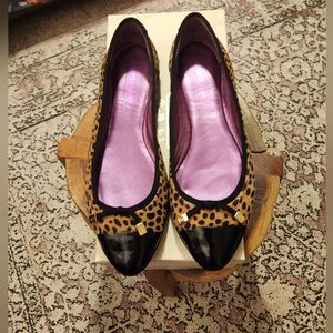 Coach Cheetah Print Ballet-style Pointed Toe Flats